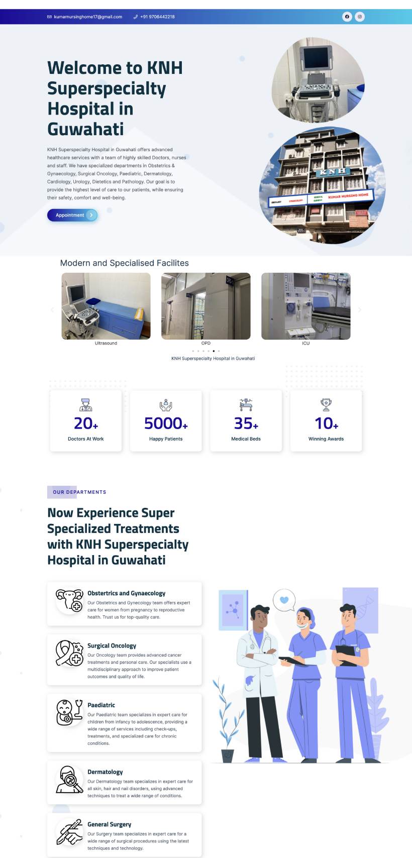 KNH Superspeciality Hospital website