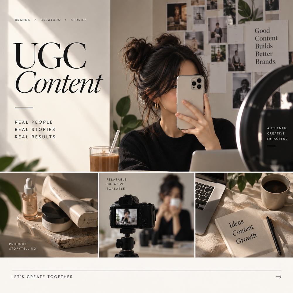 UGC Content campaign artwork